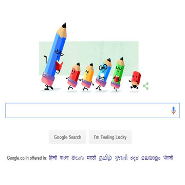 Happy Teacher's Day 2016!: Google doodle honours educators with a pencils animation