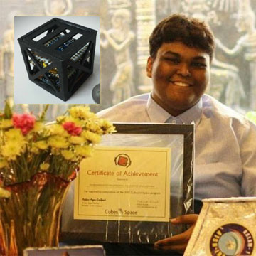 Indian teenager Rifath Shaarook built the world's lightest satellite, and NASA to launch it