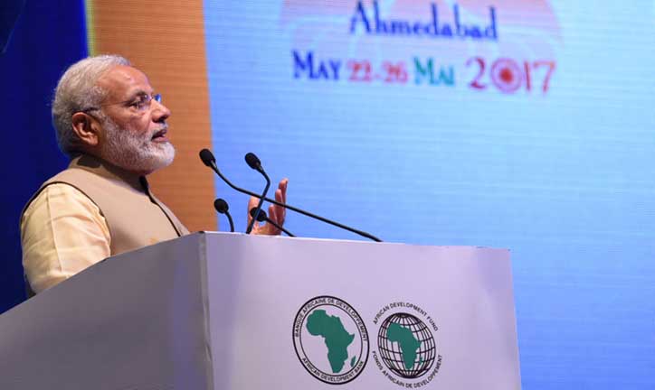 PM gives a clarion call for further strengthening of cooperation between India and African countries