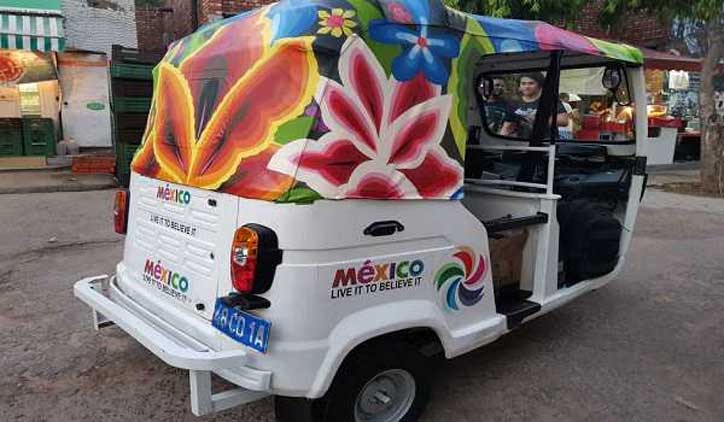 Mexican motifs to brighten up Delhi roads