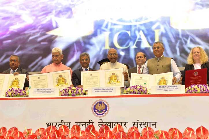 GST has made India a more tax-compliant society: President inaugurates the platinum jubilee celebrations of the ICAI