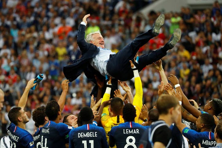 Didier Deschamps: Young France Manager and young France players are 'on top of the world'