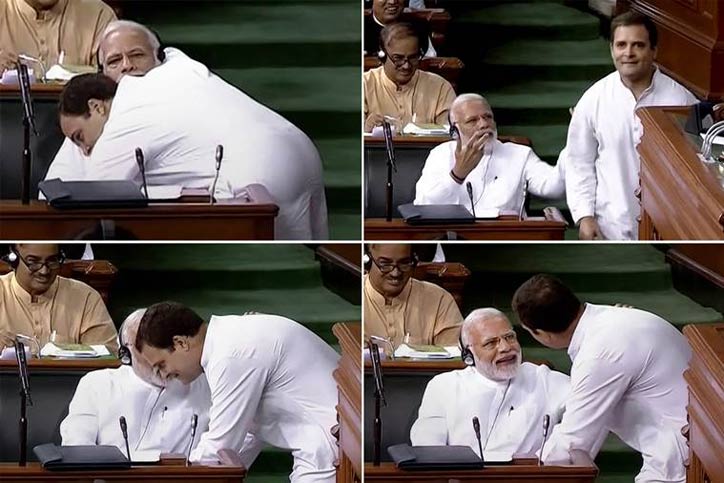 Rahul-Modi hug at No-Confidence motion: It is better to hug than cause havoc