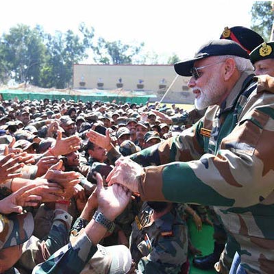 PM Modi Celebrates Diwali With Troops At Rajouri LoC
