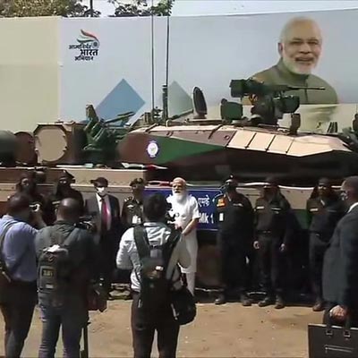PM Modi Hands Over Arjun Tank To Army In Chennai