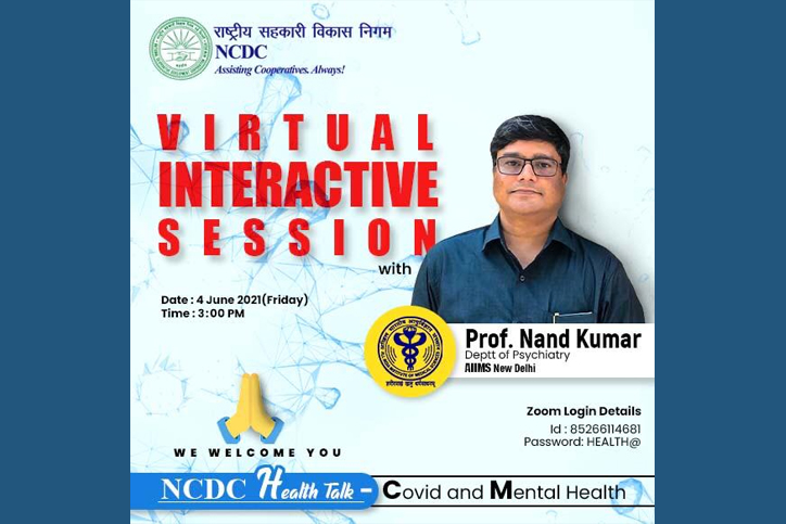 NCDC to organize online Covid & Mental Health Talk on 4th June