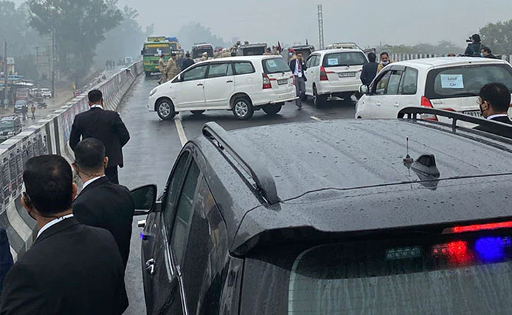 PM Modi stuck on Bathinda flyover due to farmers protest, BJP says Punjab CM Channi ignored SOS