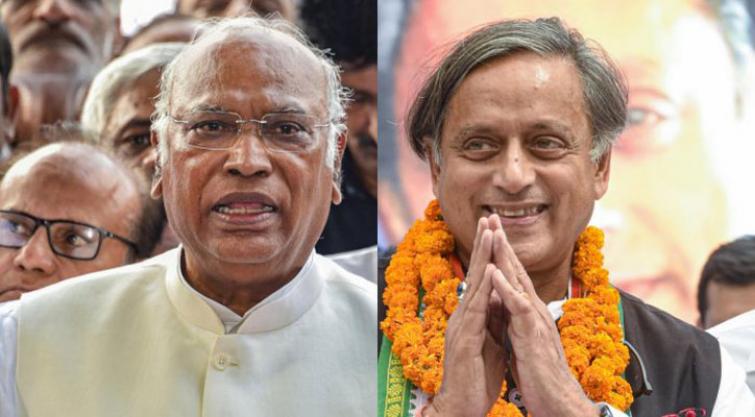 Mallikarjun Kharge vs Shashi Tharoor as KN Tripathi's nomination rejected