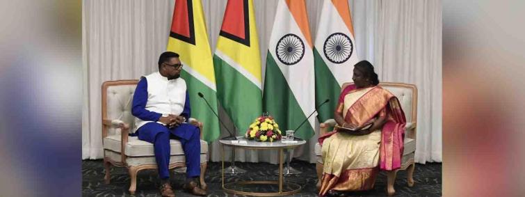Presidents of Guyana & Surinam pledge energy & capacity building cooperation with India