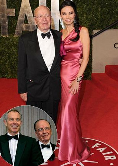 Media Tycoon Rupert Murdoch S Feud With Tony Blair Over Wife Wendi Deng