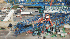 Thailand 22 killed as construction crane falls on passenger train in northeastern