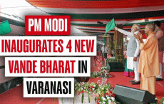 PM Modi flags-off four new Vande Bharat trains from Varanasi