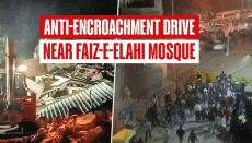 Five cops injured as stones pelted during demolition drive near Faiz-e-Elahi Masjid