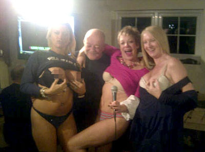 Denise Welch's strip karaoke nights with two topless friends