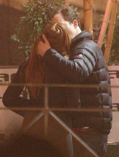 Karen Gillan kisses Doctor Who co-star and PhoneShop actor Andrew Brooke