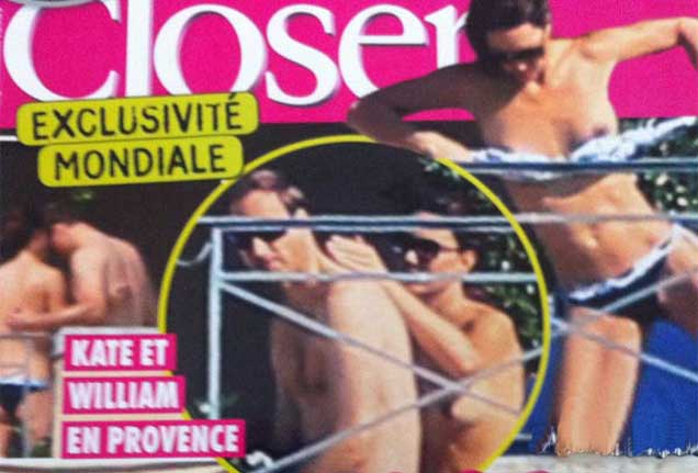 Topless Kate nip show bikini pic published in Closer: Duke and Duchess sue French magazine