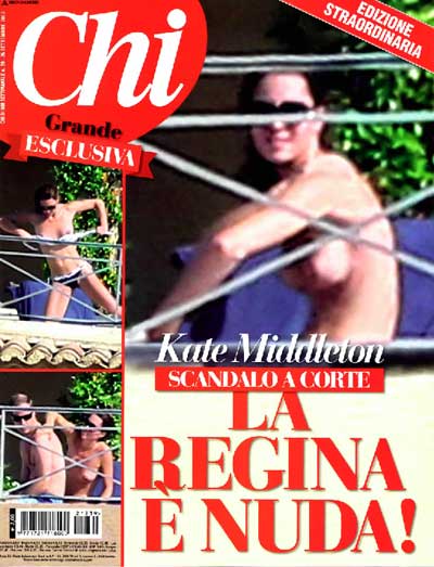 It's Chi's Kate Middleton topless photos, Italian magazine defying legal threats