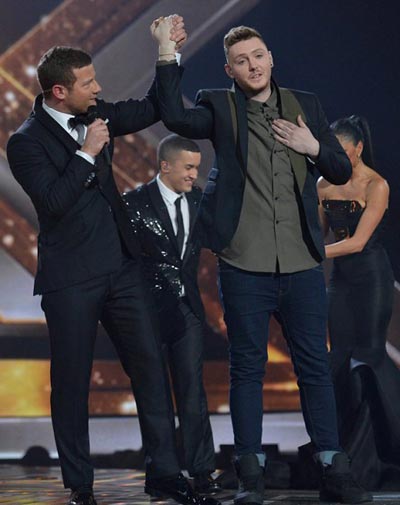 James Arthur is crowned winner of the X Factor 2012, Jahmene Douglas become runner up 