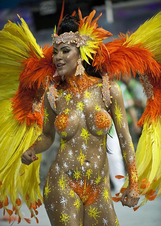 Brazil's Carnival dancers from the Academicos do Tatuape samba school