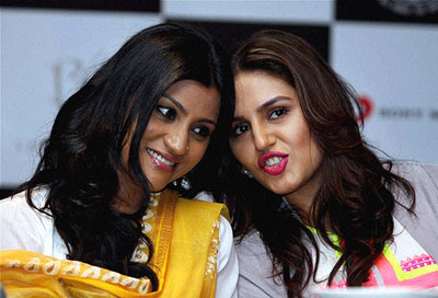 Konkona Sen, Huma walk the ramp to promote 'Ek Thi Daayan'