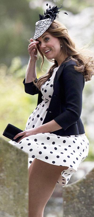 Kate Middleton's wardrobe malfunction? Guest Wind lifted Duchess's dress like Marilyn