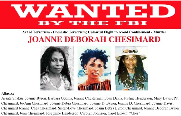 Joanne Chesimard: Cuba's fugitive is the first woman on FBI's Most Wanted Terrorist list