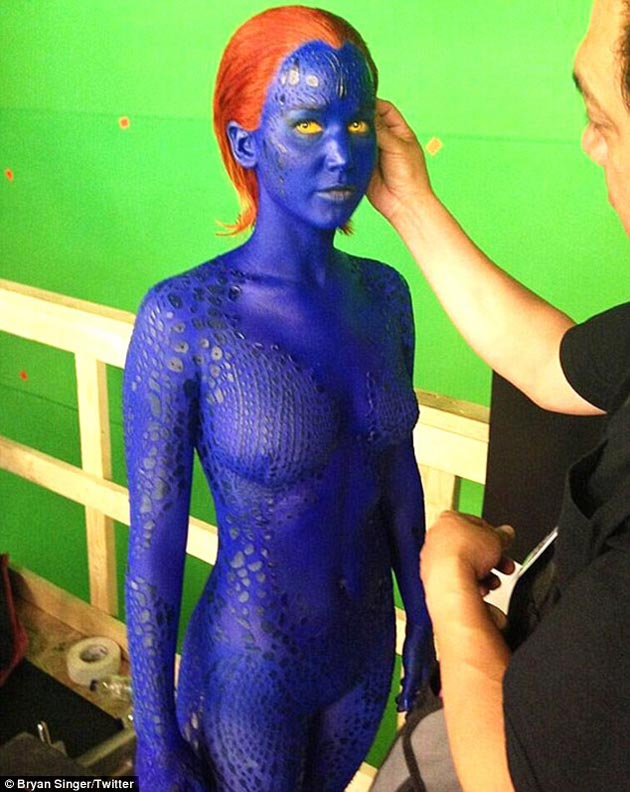 Jennifer Lawrence's X-Men pic