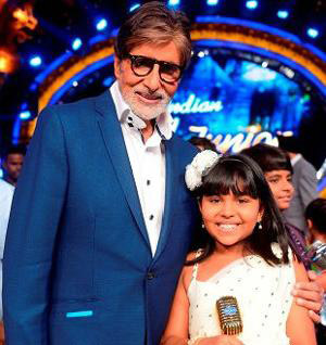 Anjana Padmanabhan wins first 'Indian Idol Junior' crown, receives trophy from Big B