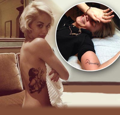 Rita Ora and Cara Delevingne both get tattoos during Fashion Week by celebrity artist Bang Bang McCurdy