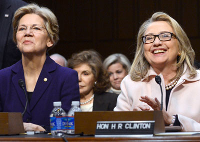 Hillary's Nightmare? Elizabeth Warren may be beating out Mrs Clinton for 2016 presidential nomination