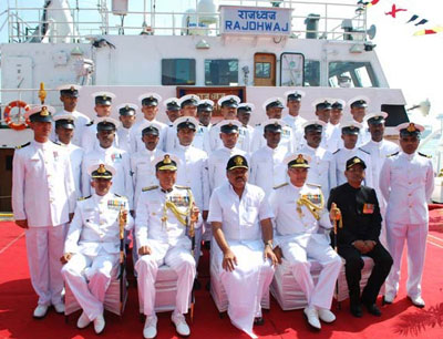 Commissioning of Inshore Patrol Vessel (IPV) ICGS Rajdhwaj at 
