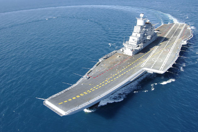 India's warship INS Vikramaditya finally arrives in Indian Ocean
