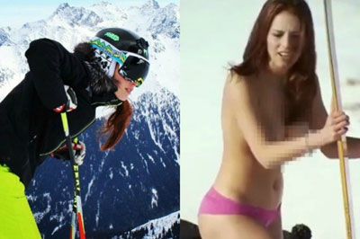 Skier Jacky Chamoun's topless in Sochi cause stir in Lebanon