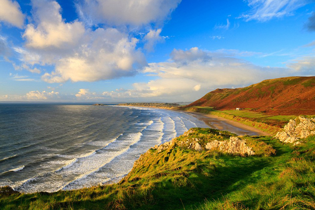 Rhossili Bay in Wales named best beach in the UK