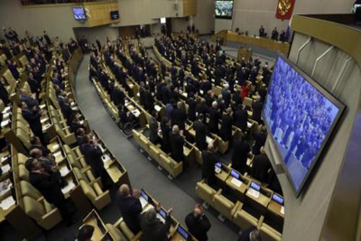 Russia's upper house of parliament ratifies treaty on absorbing Crimea
