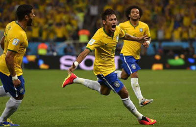 FIFA World Cup 2014: Injured Neymar says World Cup 'dream' stolen
