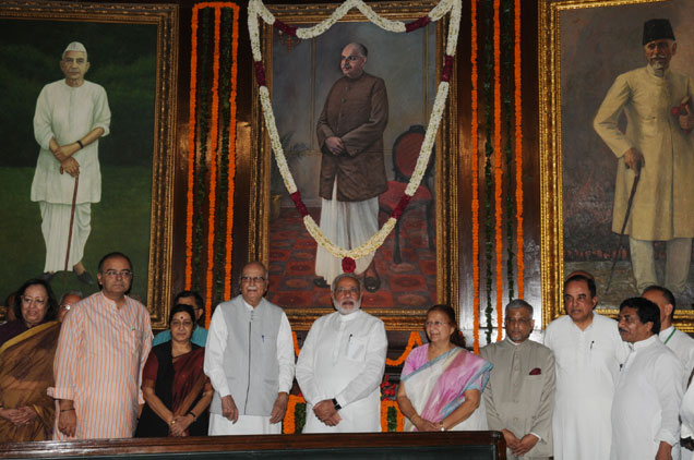 PM and other leaders pays tributes to Dr Syama Prasad Mookerjee on his birth anniversary