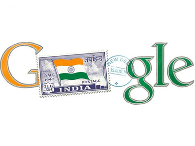 On 15th August: Google doodles features independent India's first stamp depicted the national flag