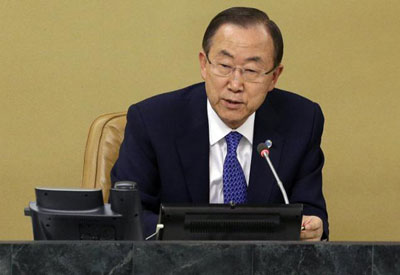 India-Pakistan must resolve issues through peaceful talks, says UN chief Ban Ki-moon