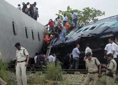 Two passenger trains collide near Gorakhpur, at least 12 killed, 45 injured