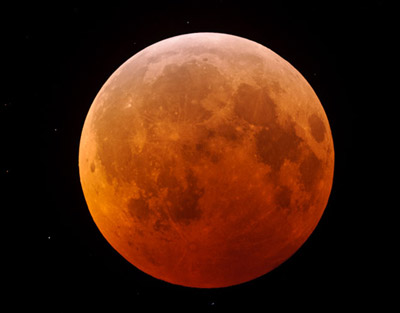 Total eclipse of the Moon on October 8