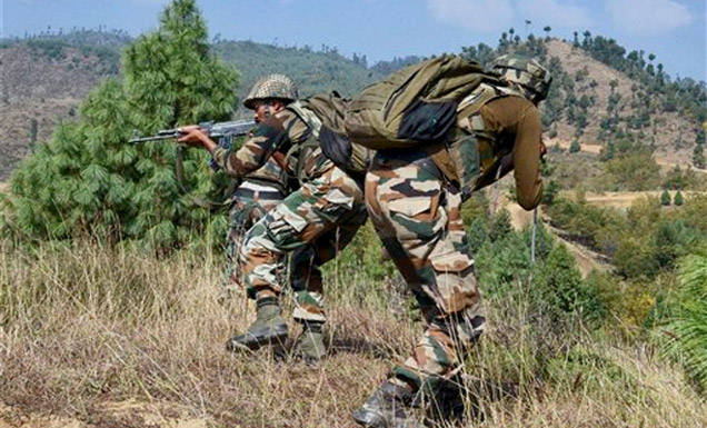 India - Pakistan trades heavy mortar and gun fire along the international border
