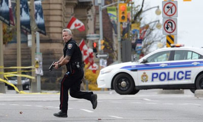 Canadian soldier killed in attack near parliament; Netanyahu, Obama offer condolences