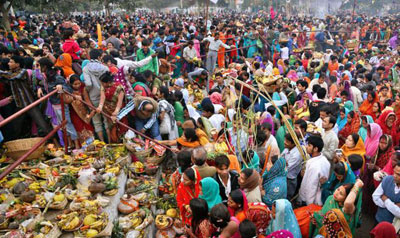 Chhath Puja begins in Bihar