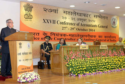 President Pranab Mukherjee inaugurates 27th Conference of Accountants General 