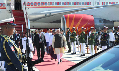 PM Narendra Modi arrives in Myanmar, to step up engagement with ASEAN 