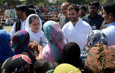 Sonia Gandhi in J&K slams BJP, says it is playing politics over relief work