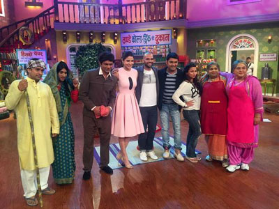 Anushka Sharma has a hearty laugh on the sets of 'Comedy Nights with Kapil'