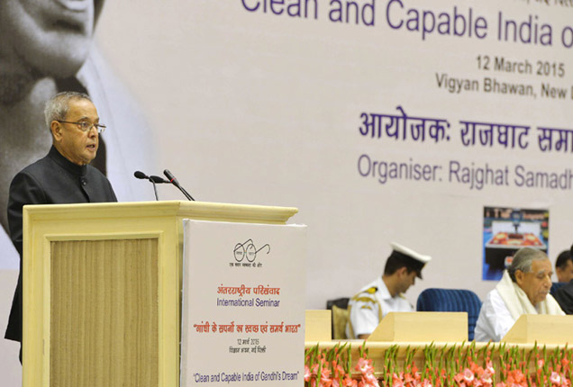 President inaugurates international seminar on 'Clean and Capable India of Gandhi's Dream