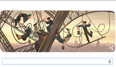 126th anniversary of the Eiffel Tower: Google celebrates with a doodle